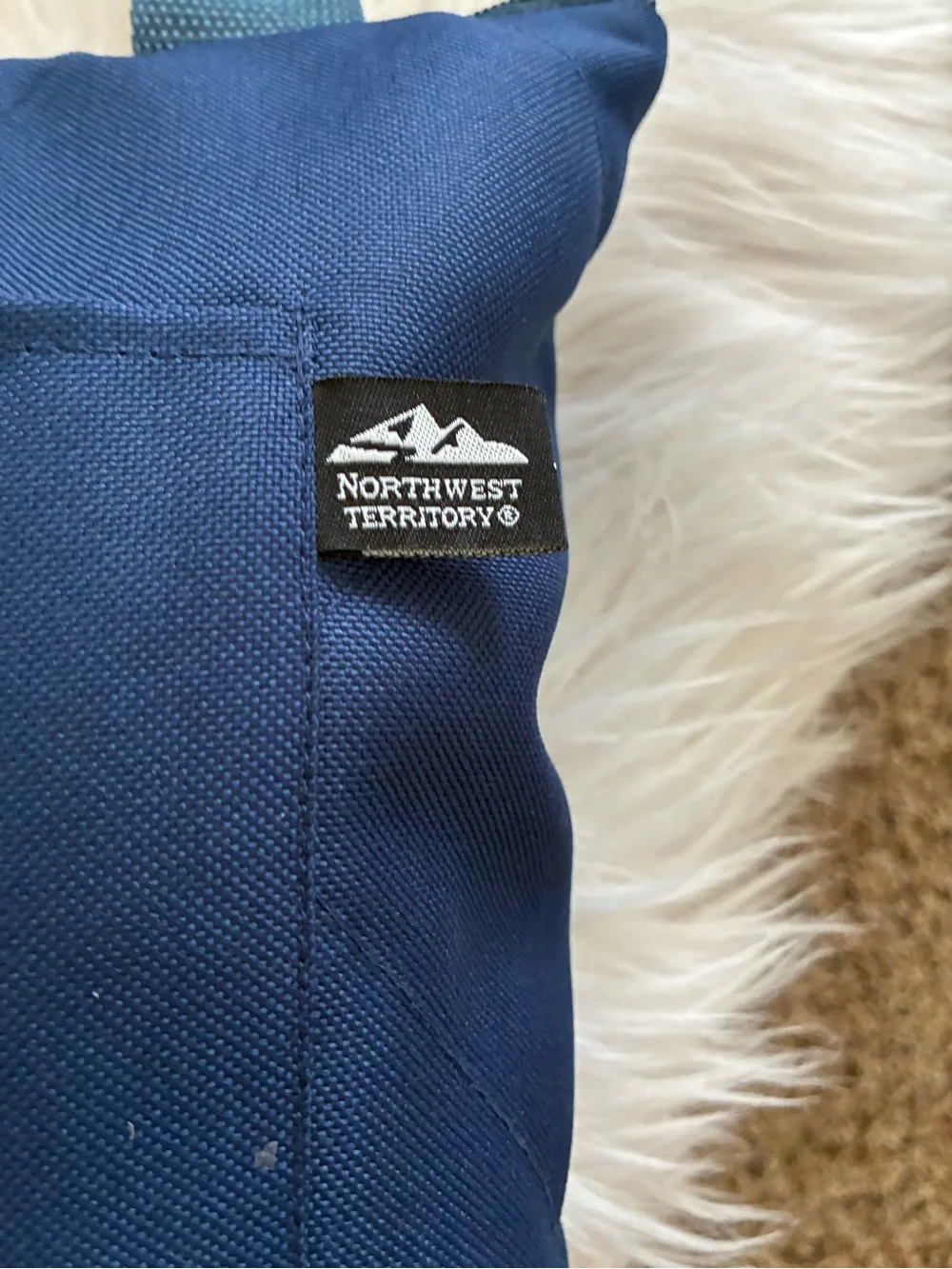 Northwest Territory Navy Blue Outdoor Picnic Blanket all in one tote/blanket.